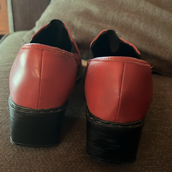 RIEKER ANTISTRESS RED LEATHER SHOES Size 40 US - Picture 7 of 8
